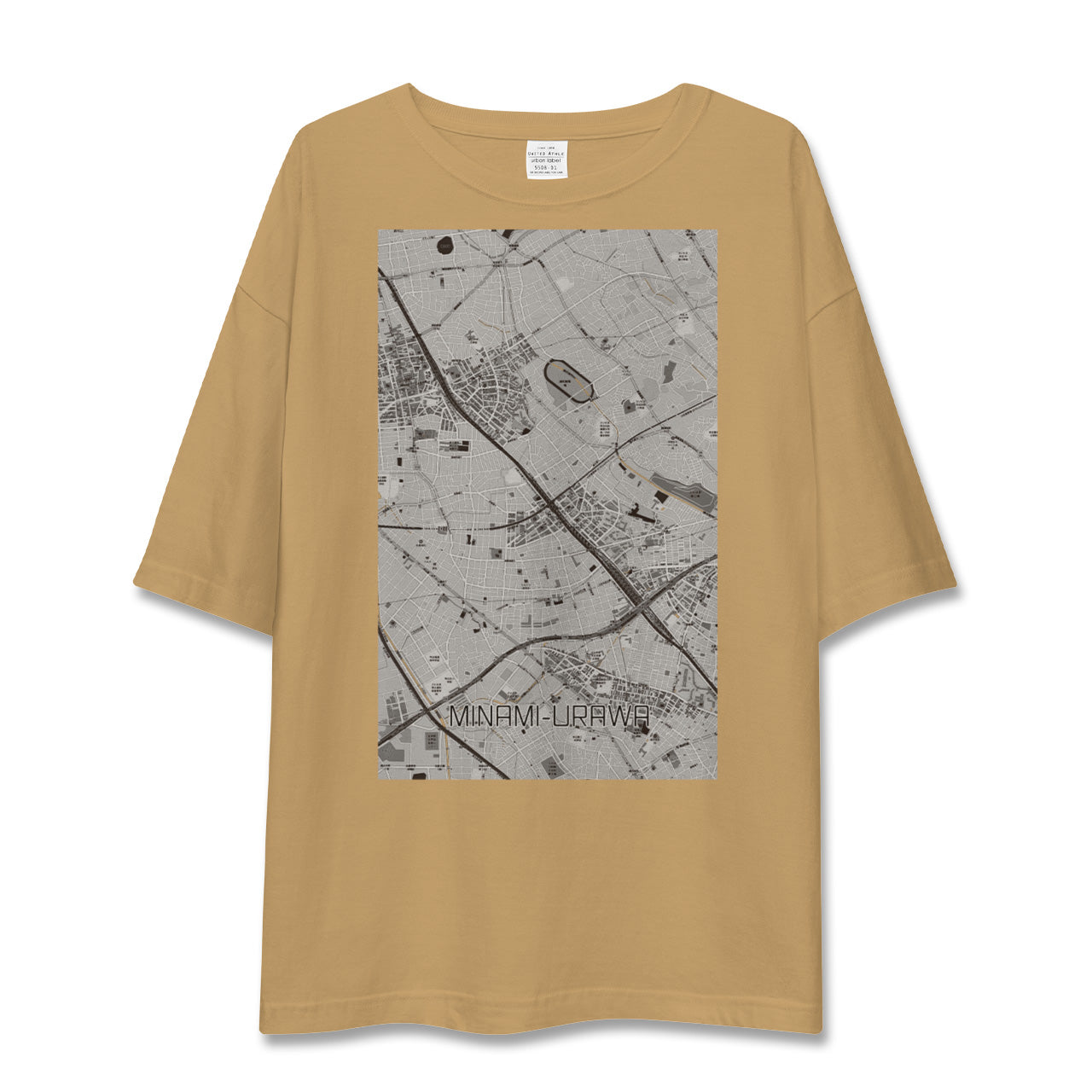 【南浦和(埼玉県)】地図柄ビッグシルエットTシャツ