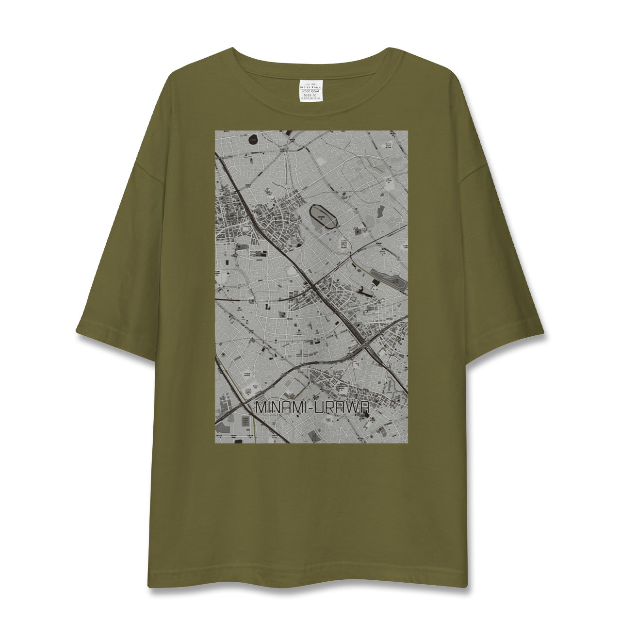 【南浦和(埼玉県)】地図柄ビッグシルエットTシャツ