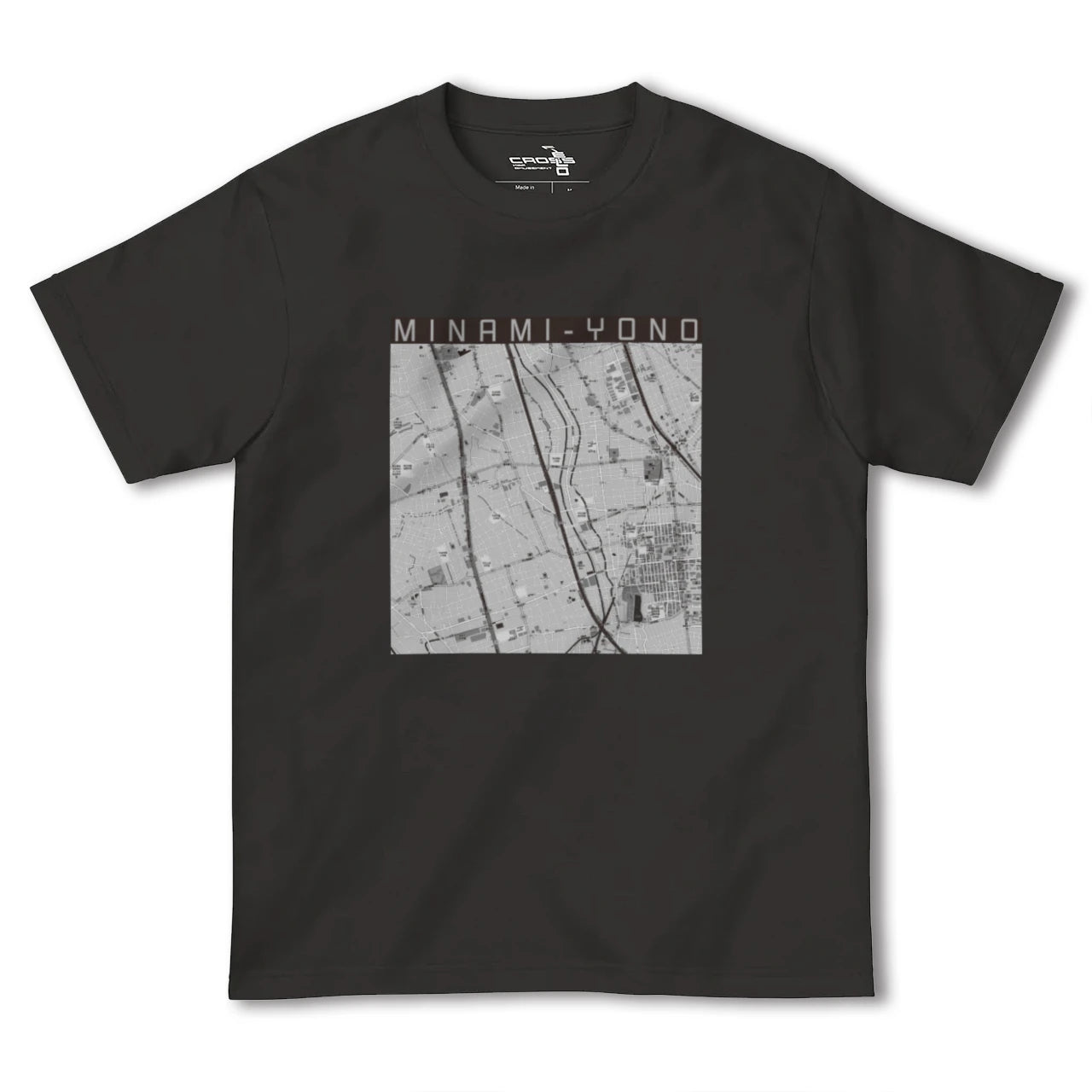 【南与野(埼玉県)】地図柄ヘビーウェイトTシャツ