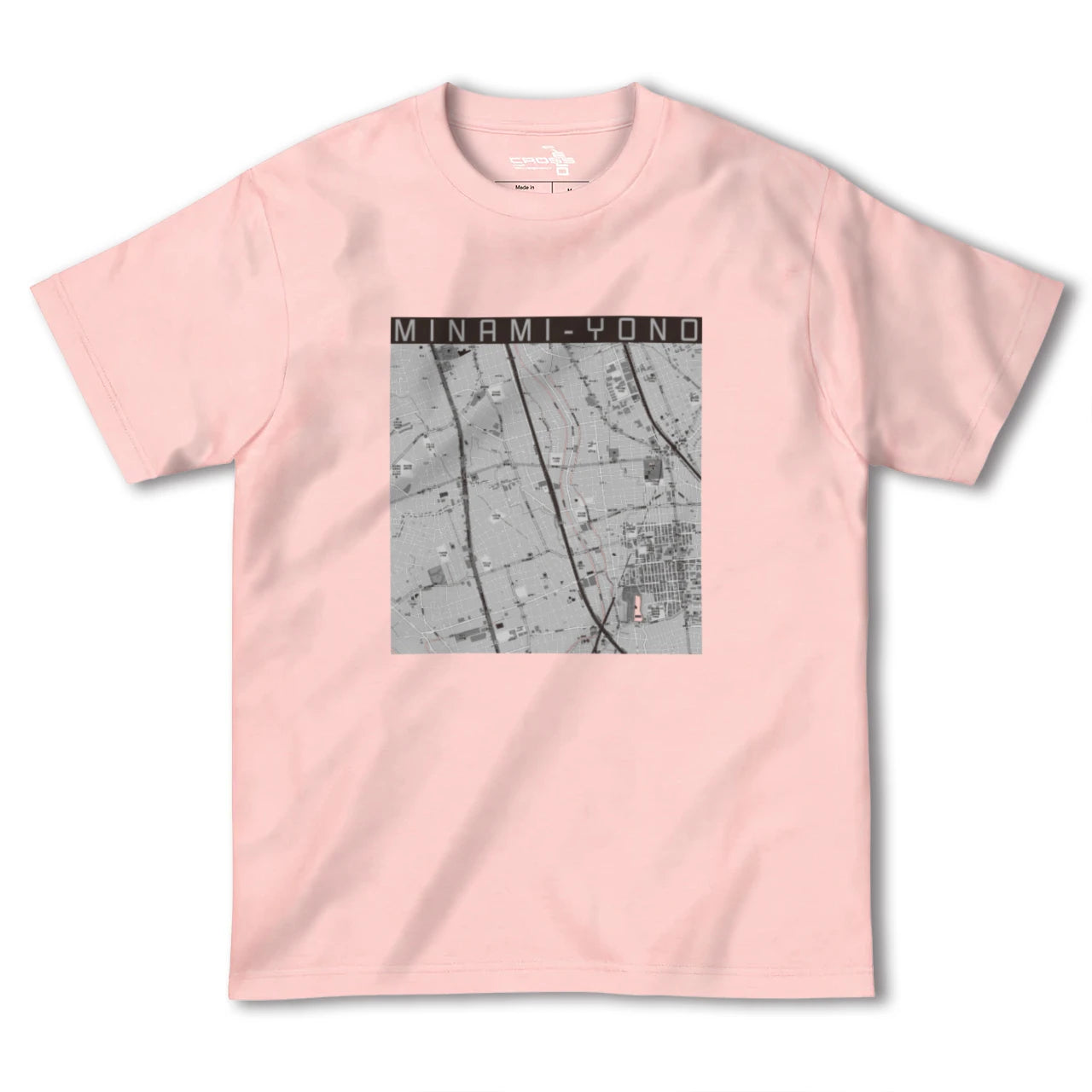 【南与野(埼玉県)】地図柄ヘビーウェイトTシャツ