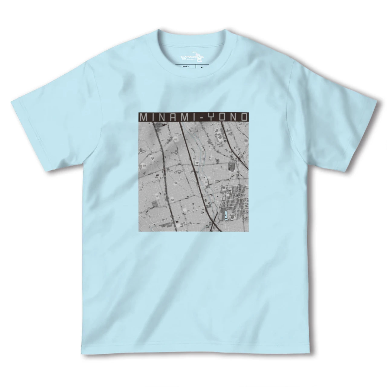 【南与野(埼玉県)】地図柄ヘビーウェイトTシャツ