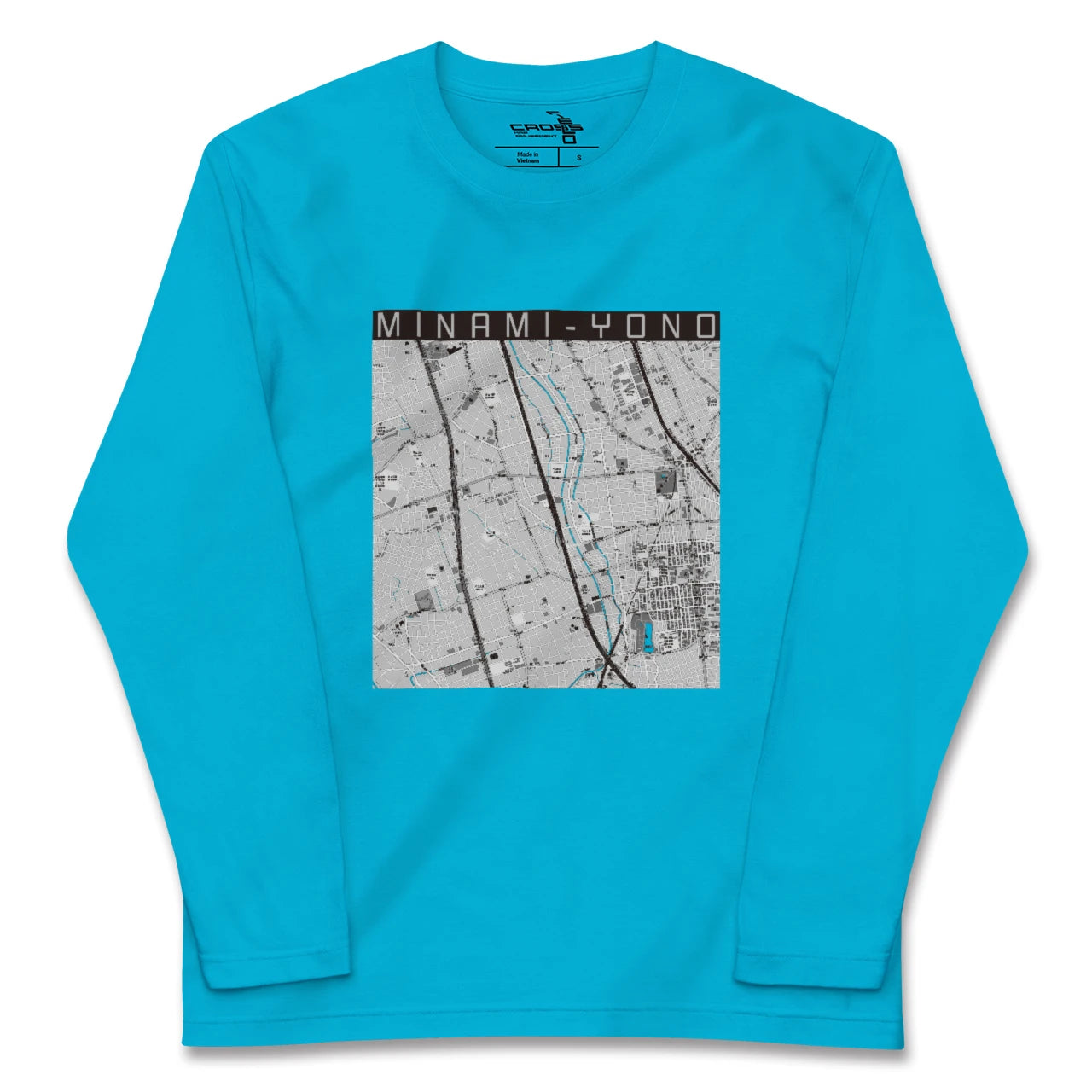 【南与野(埼玉県)】地図柄ロングスリーブTシャツ