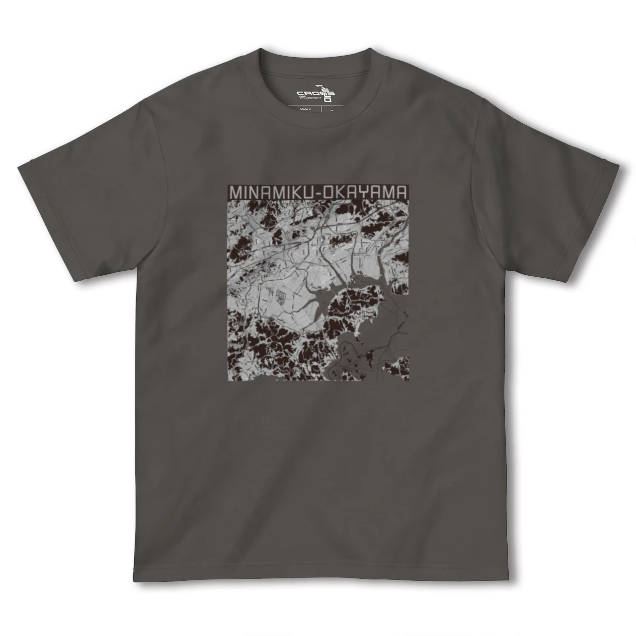 【南区(岡山市)(岡山県)】地図柄ヘビーウェイトTシャツ