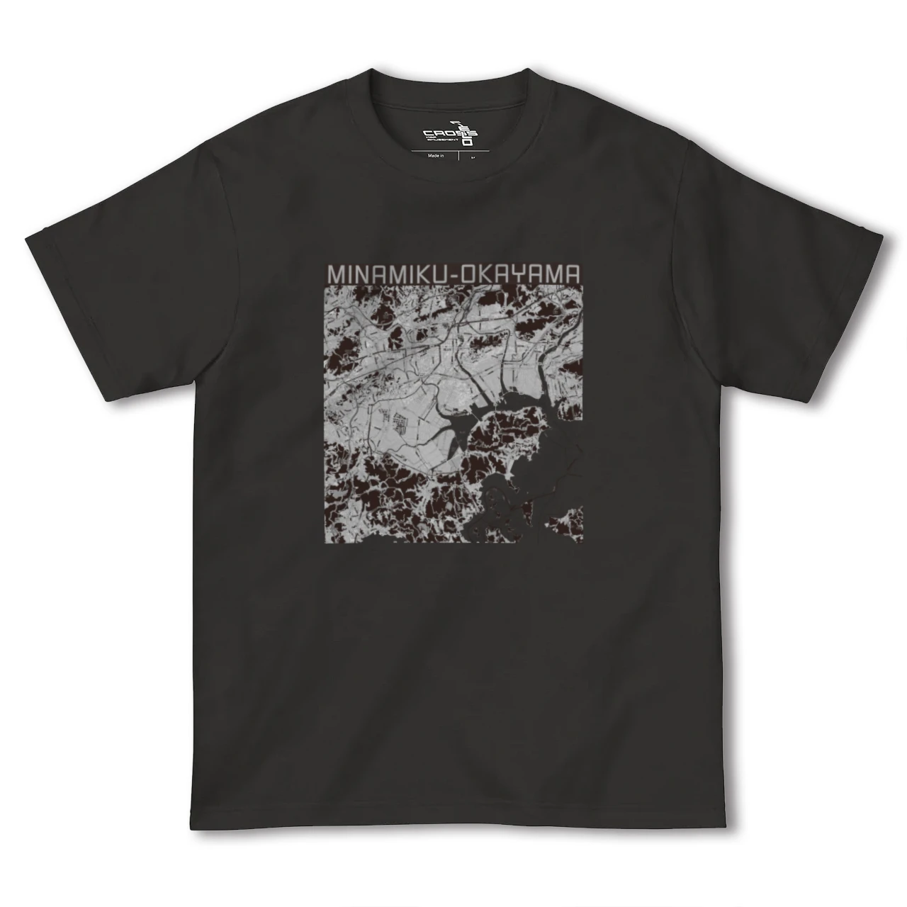 【南区(岡山市)(岡山県)】地図柄ヘビーウェイトTシャツ