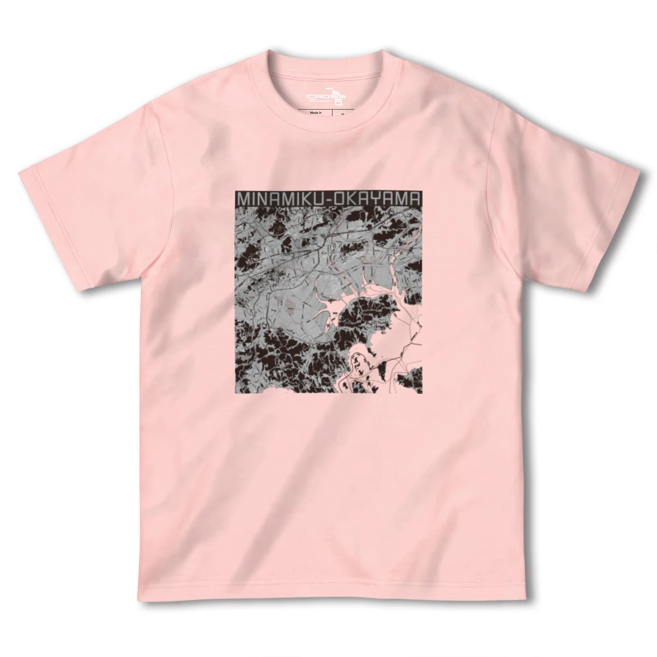 【南区(岡山市)(岡山県)】地図柄ヘビーウェイトTシャツ