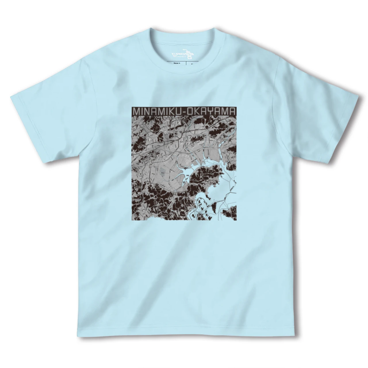 【南区(岡山市)(岡山県)】地図柄ヘビーウェイトTシャツ
