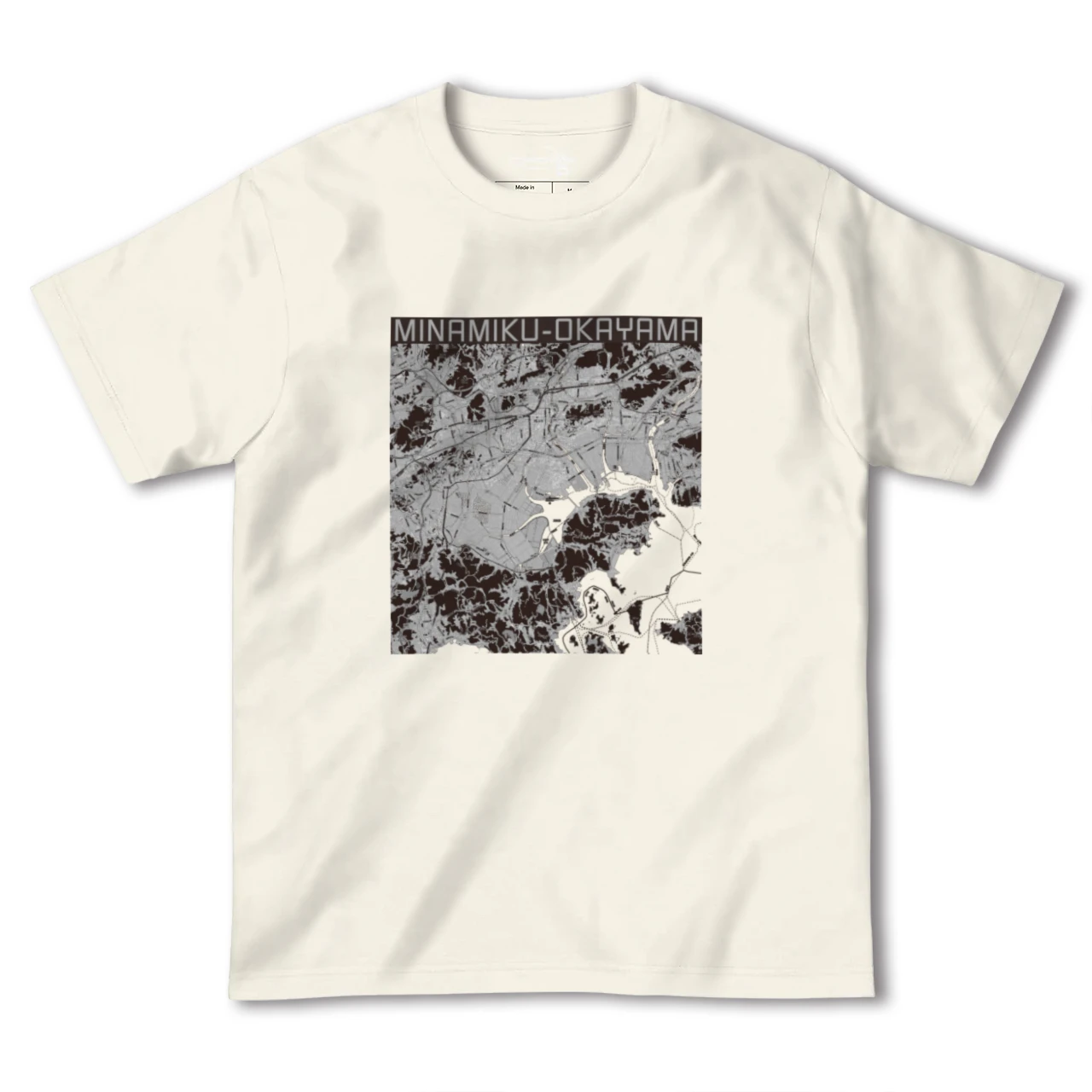 【南区(岡山市)(岡山県)】地図柄ヘビーウェイトTシャツ