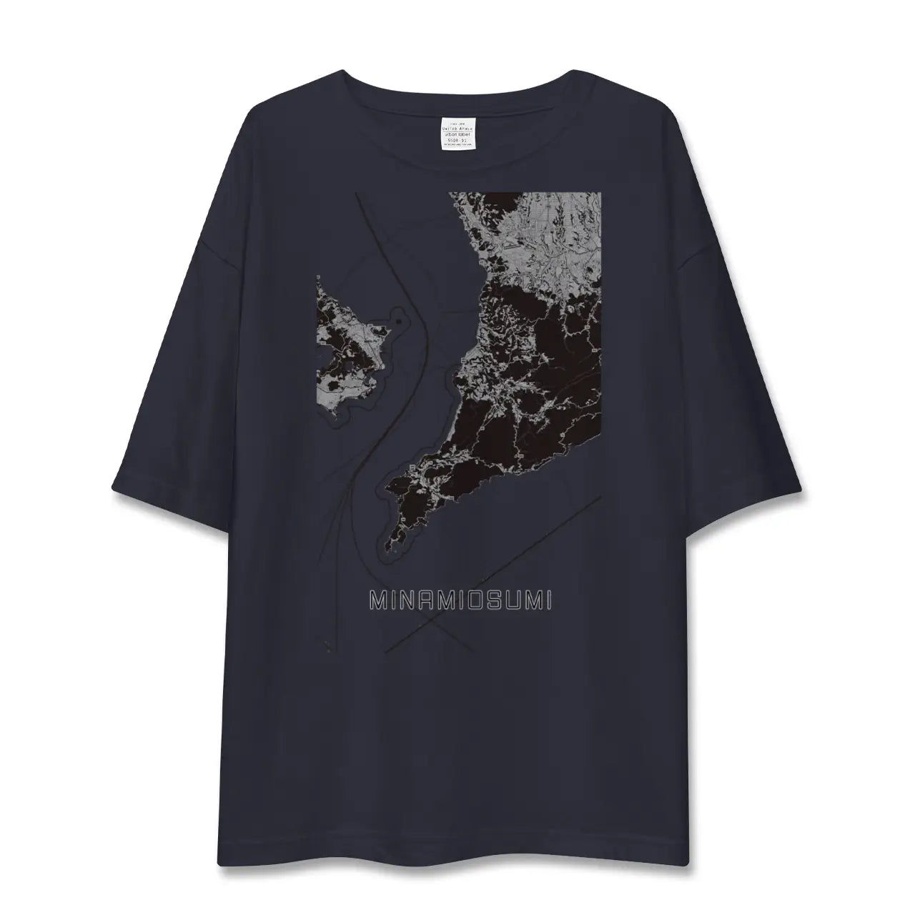 【南大隅(鹿児島県)】地図柄ビッグシルエットTシャツ