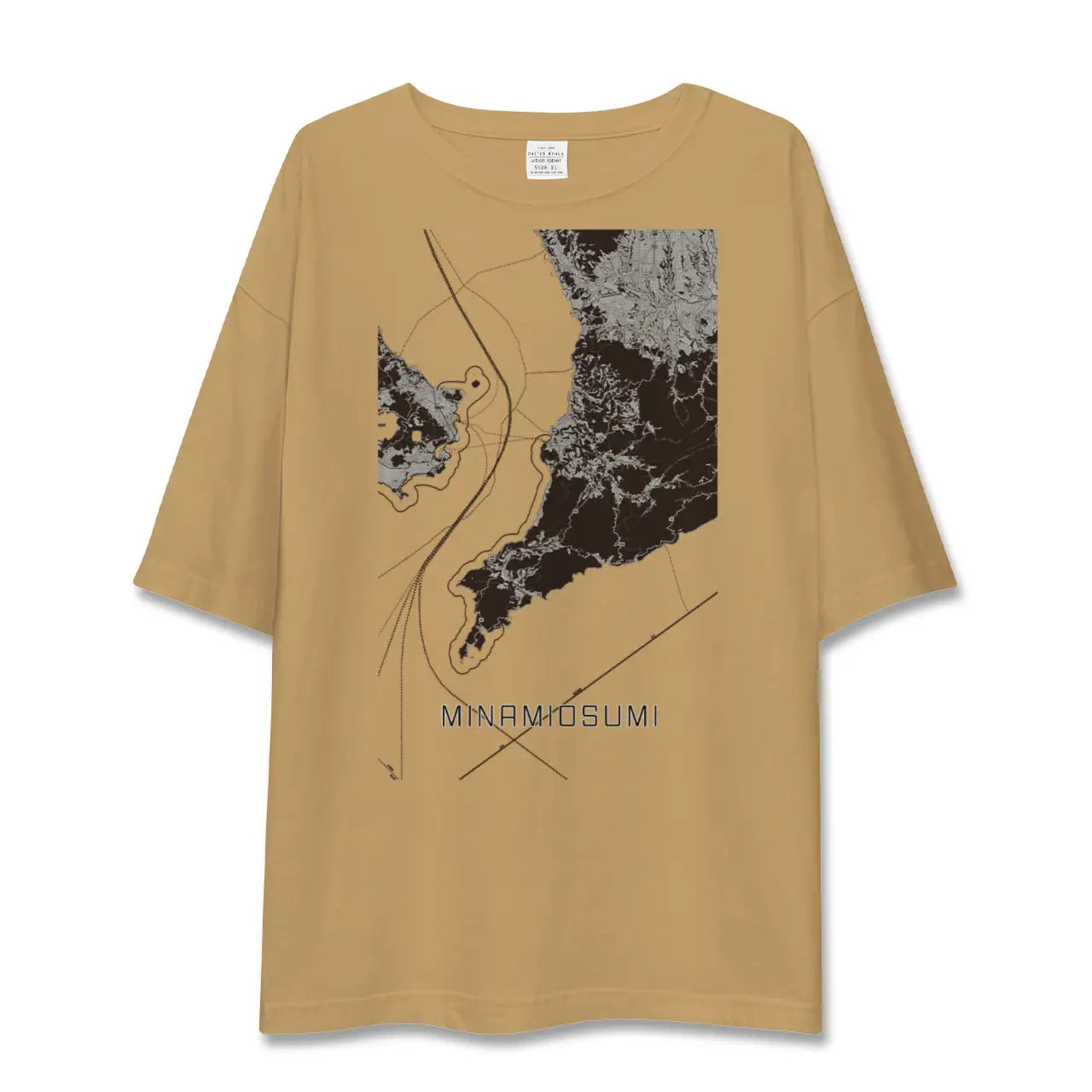 【南大隅(鹿児島県)】地図柄ビッグシルエットTシャツ