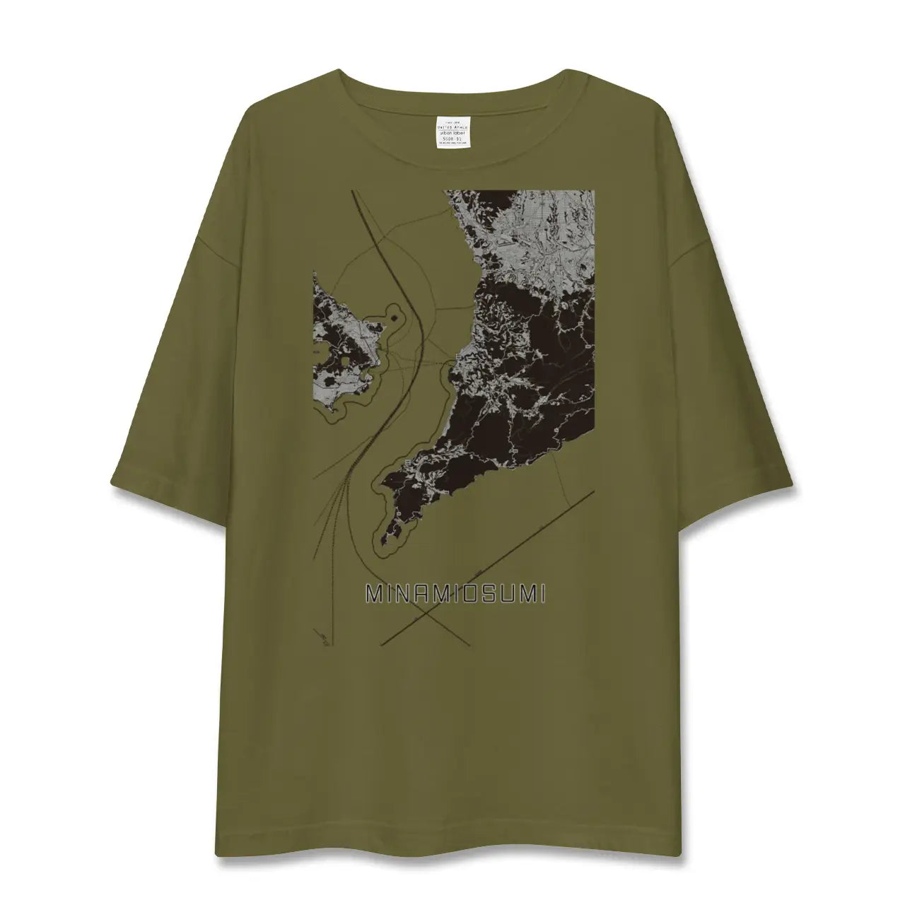 【南大隅(鹿児島県)】地図柄ビッグシルエットTシャツ