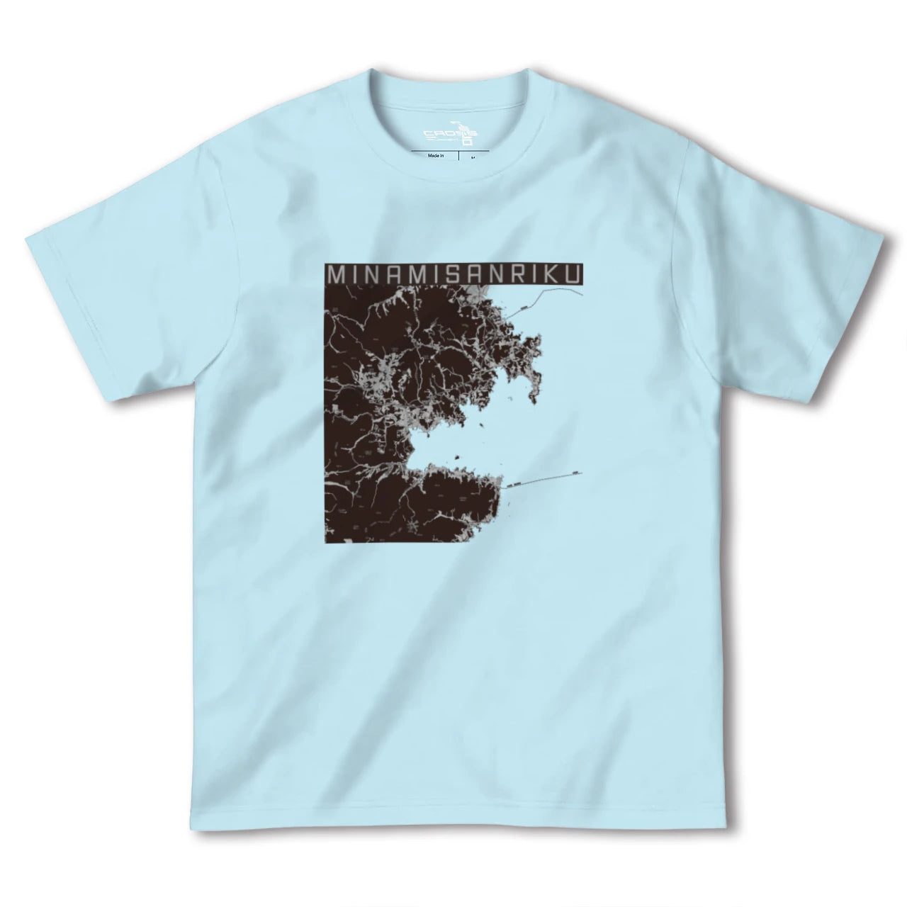 【南三陸(宮城県)】地図柄ヘビーウェイトTシャツ