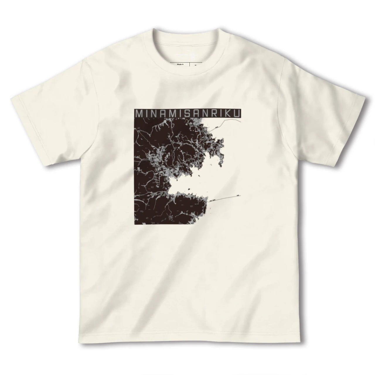 【南三陸(宮城県)】地図柄ヘビーウェイトTシャツ