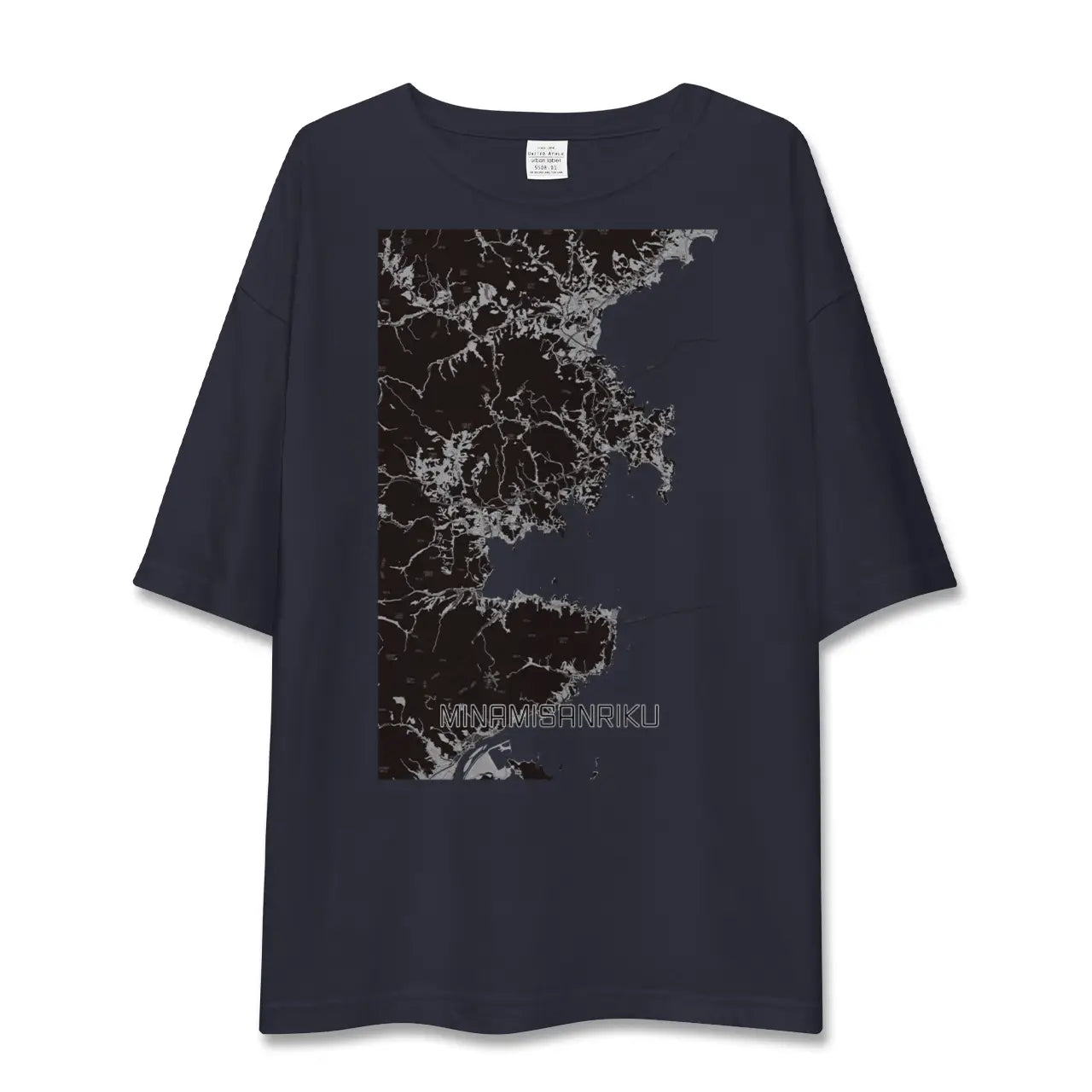 【南三陸(宮城県)】地図柄ビッグシルエットTシャツ