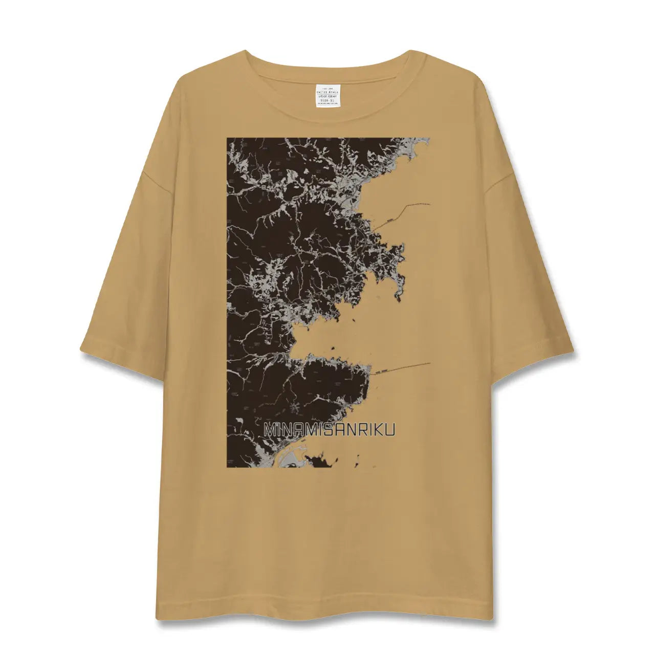 【南三陸(宮城県)】地図柄ビッグシルエットTシャツ
