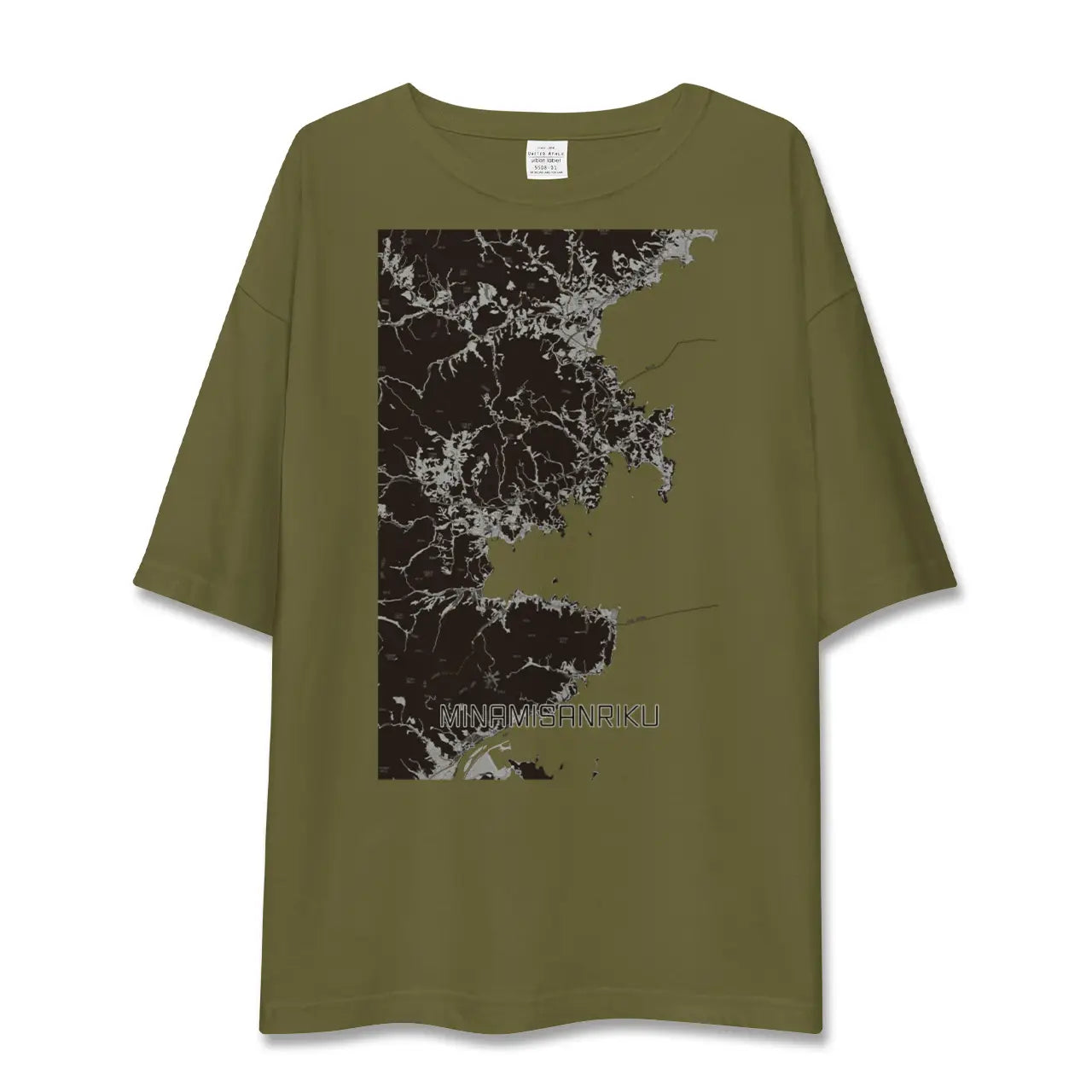 【南三陸(宮城県)】地図柄ビッグシルエットTシャツ