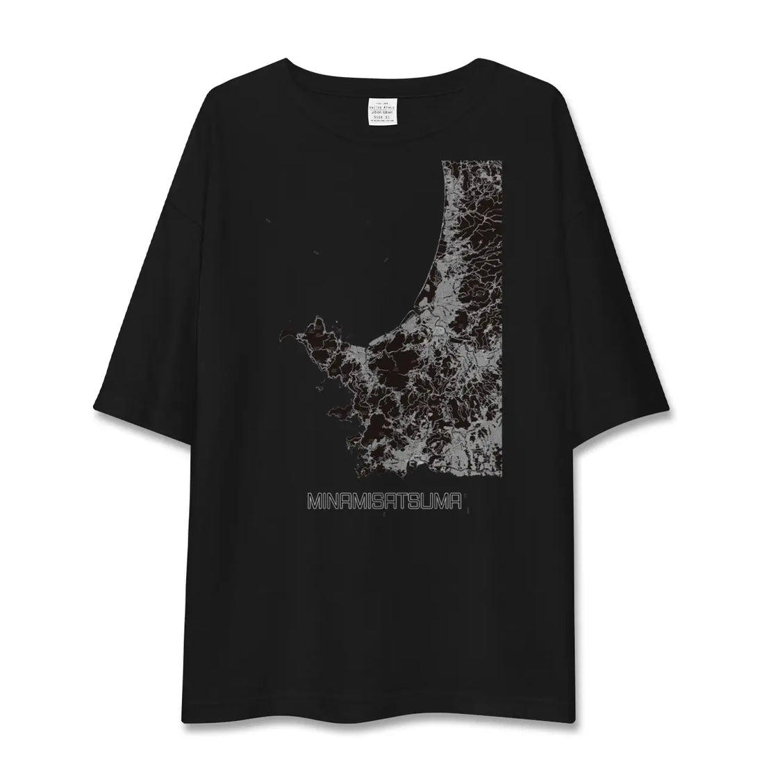 【南さつま(鹿児島県)】地図柄ビッグシルエットTシャツ
