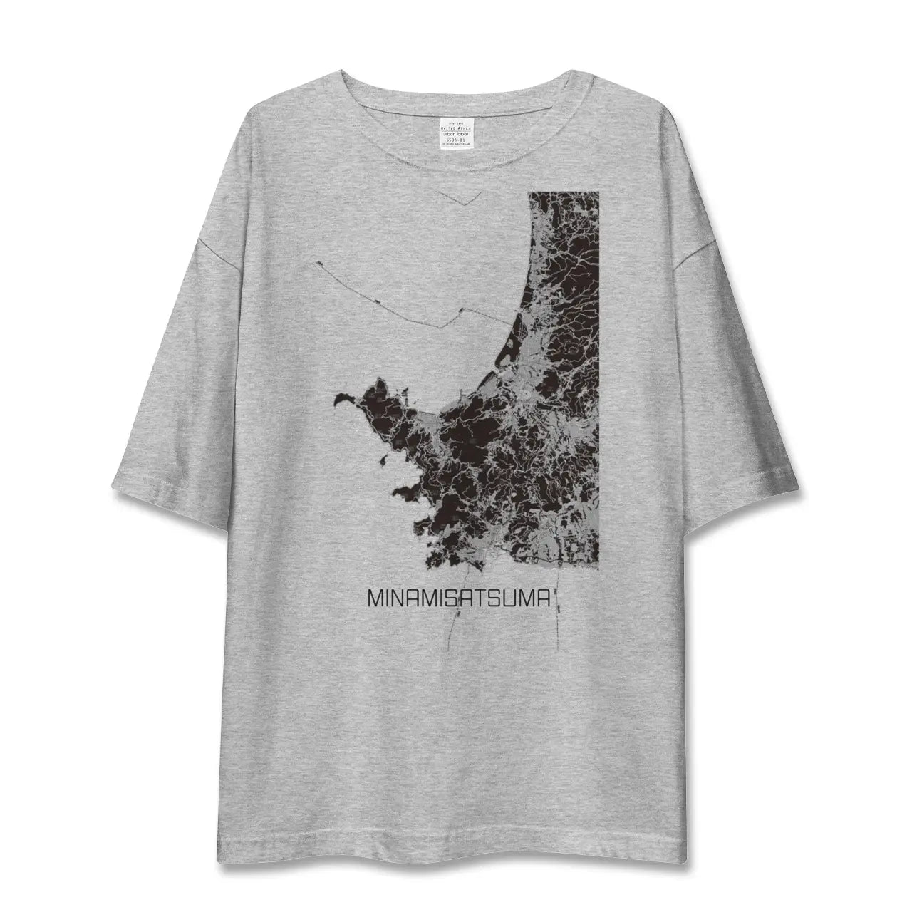 【南さつま(鹿児島県)】地図柄ビッグシルエットTシャツ