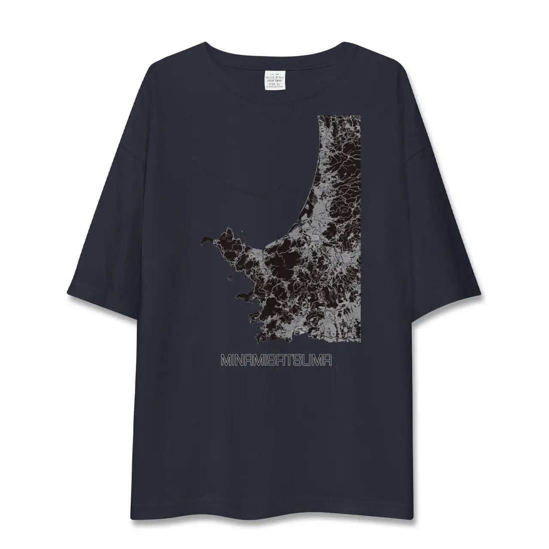 【南さつま(鹿児島県)】地図柄ビッグシルエットTシャツ