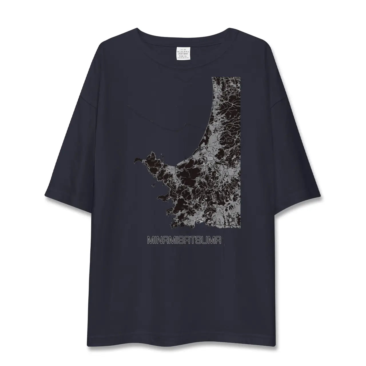 【南さつま(鹿児島県)】地図柄ビッグシルエットTシャツ
