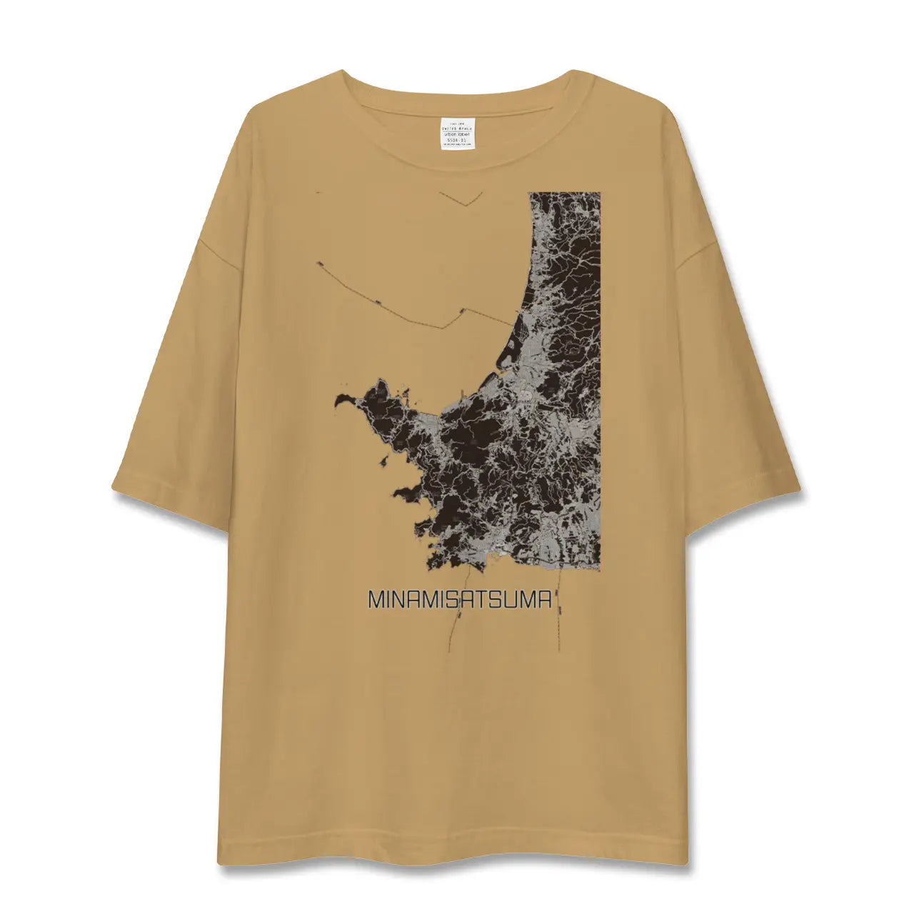 【南さつま(鹿児島県)】地図柄ビッグシルエットTシャツ
