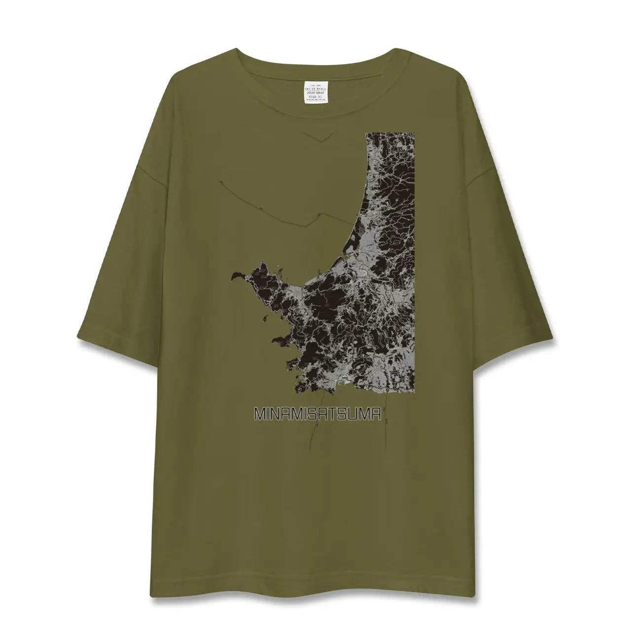 【南さつま(鹿児島県)】地図柄ビッグシルエットTシャツ