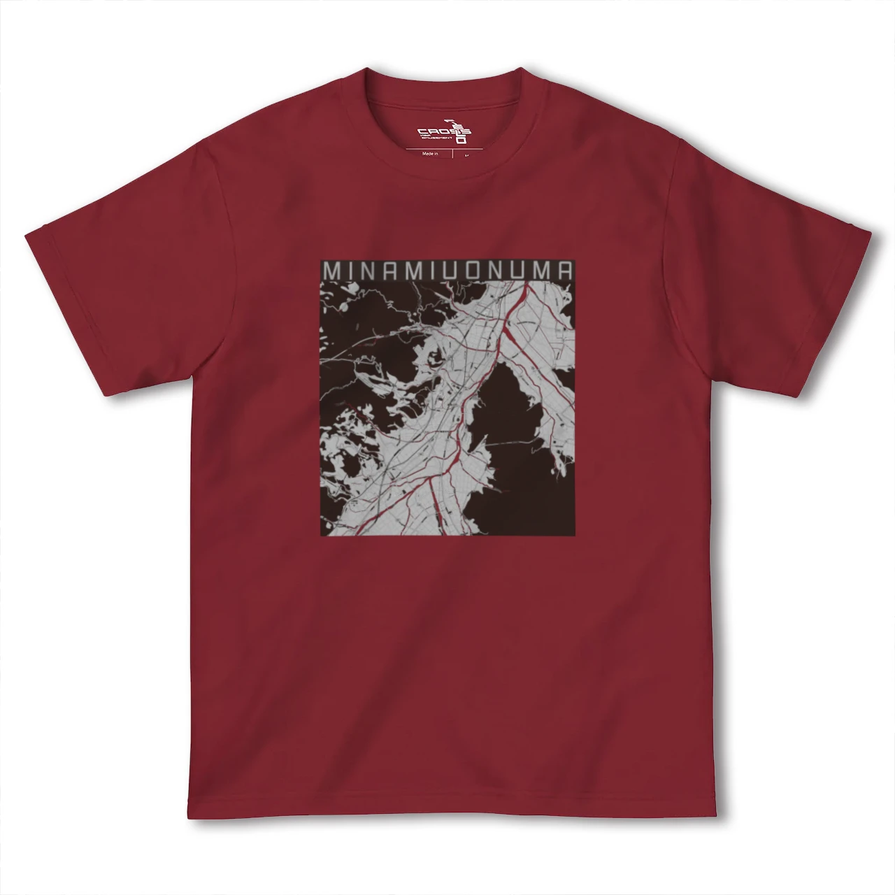 【南魚沼(新潟県)】地図柄ヘビーウェイトTシャツ