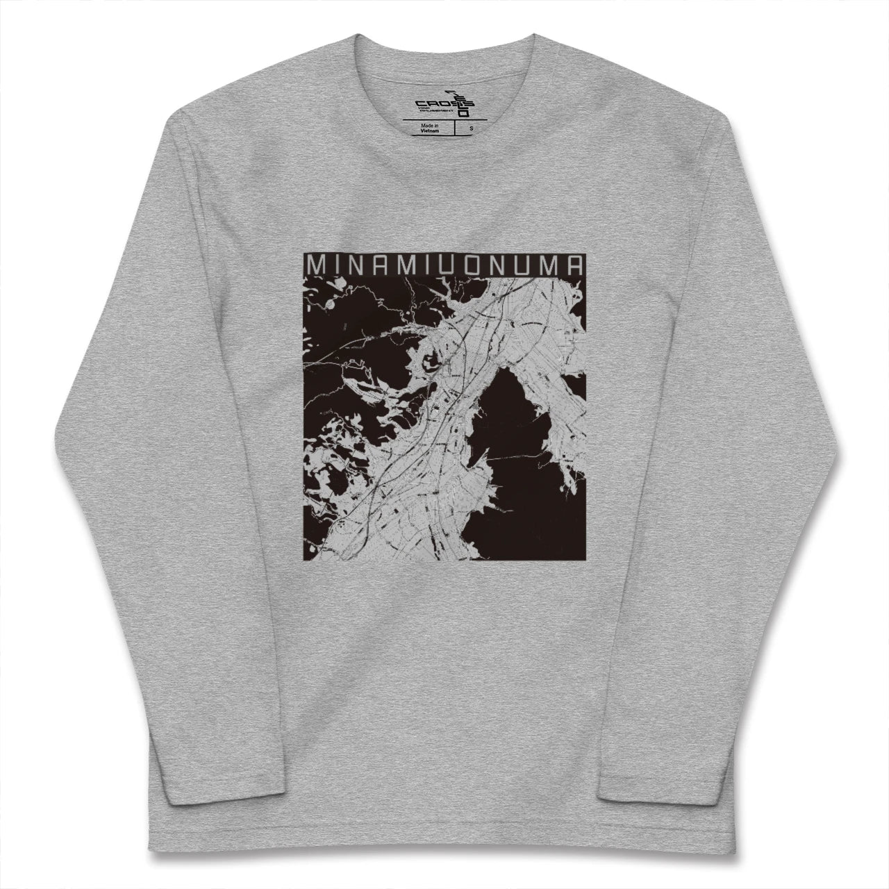 【南魚沼(新潟県)】地図柄ロングスリーブTシャツ