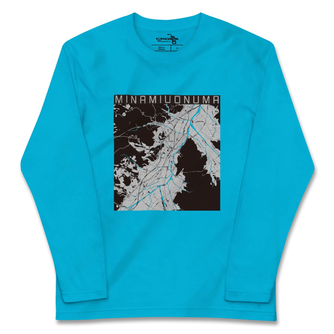 【南魚沼(新潟県)】地図柄ロングスリーブTシャツ