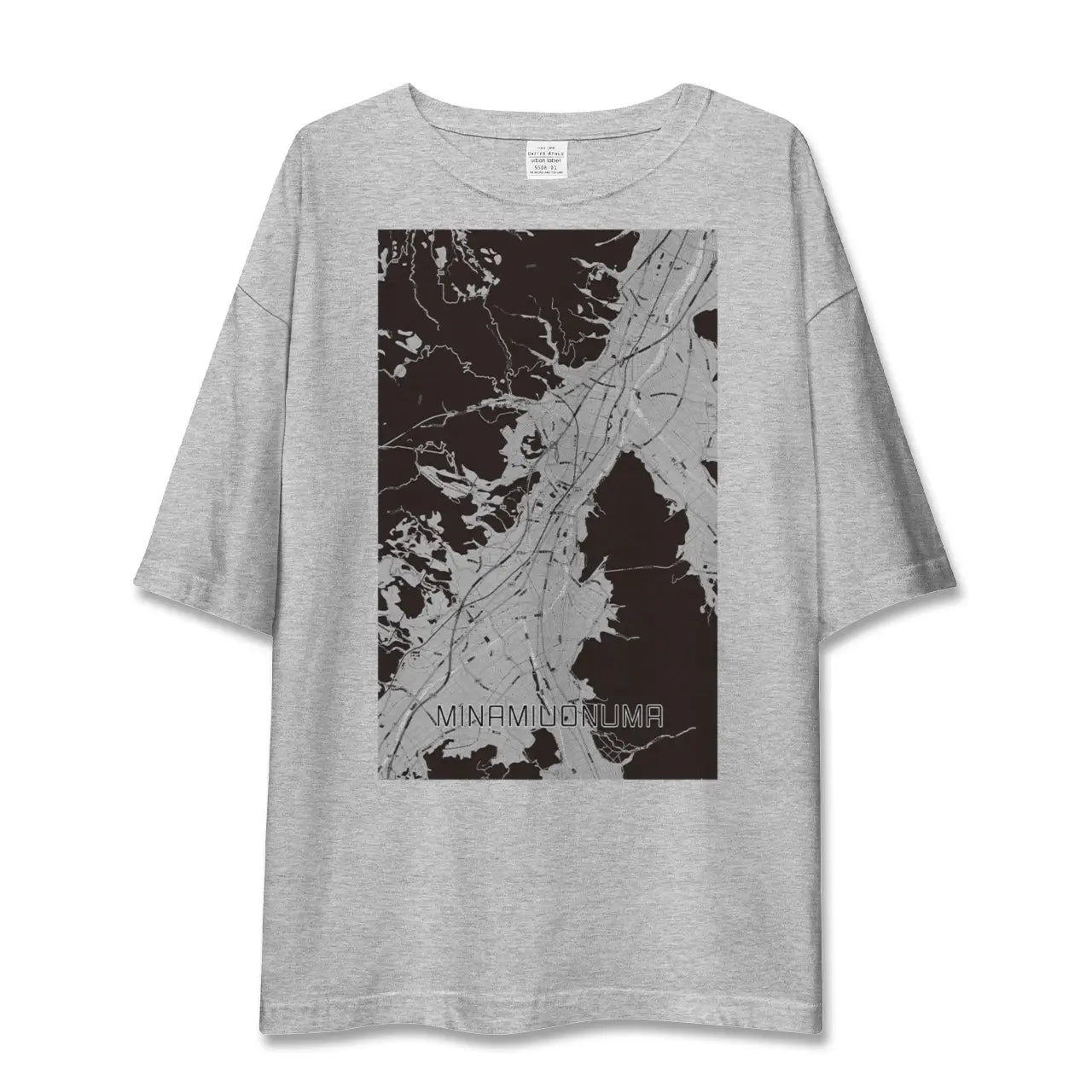 【南魚沼(新潟県)】地図柄ビッグシルエットTシャツ