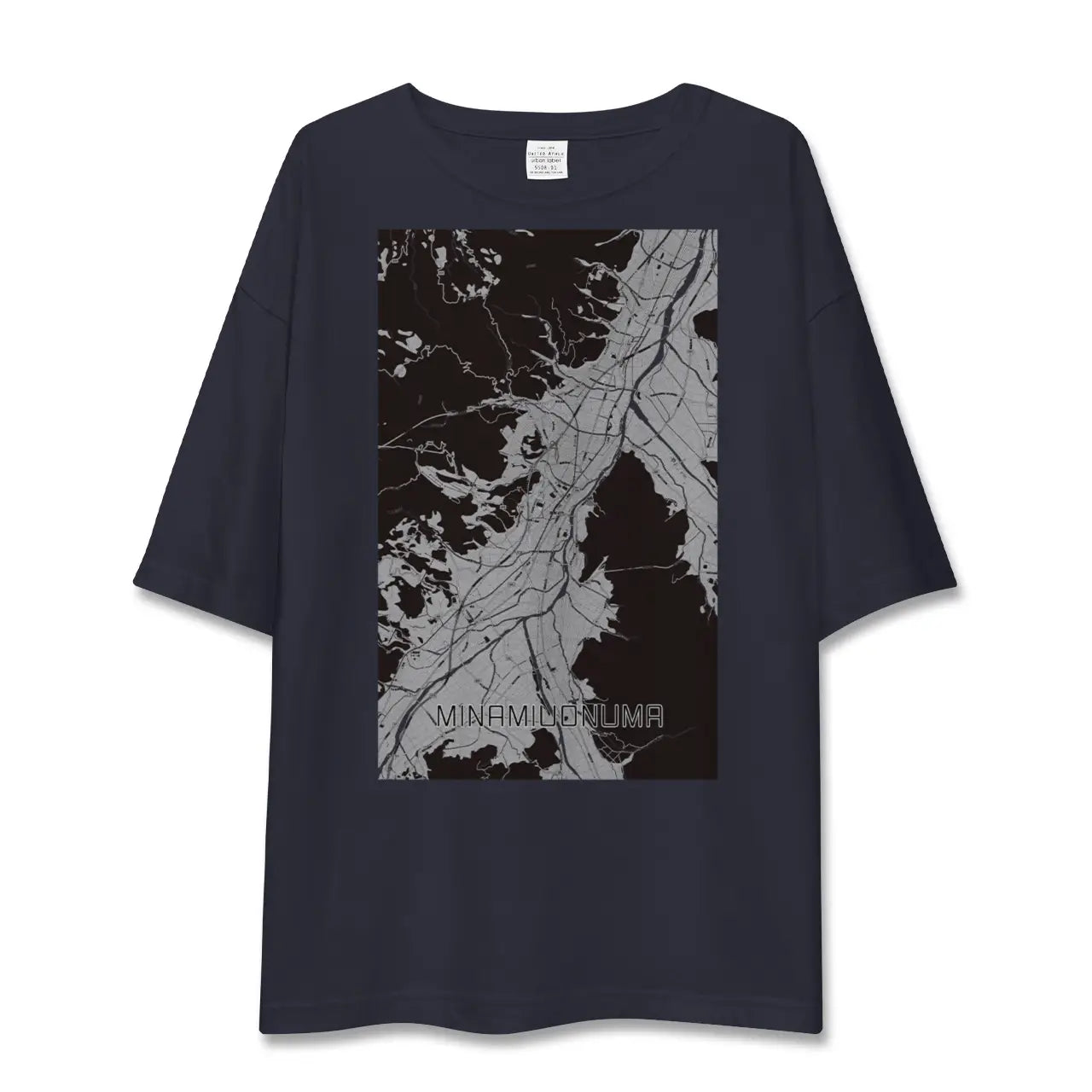 【南魚沼(新潟県)】地図柄ビッグシルエットTシャツ