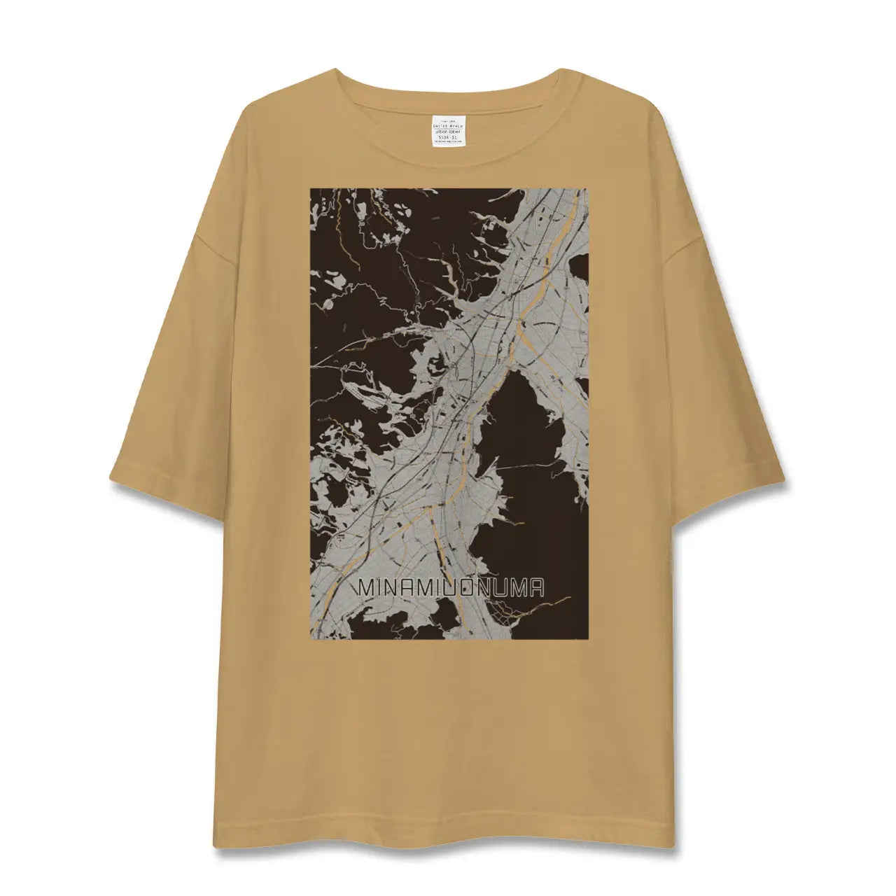【南魚沼(新潟県)】地図柄ビッグシルエットTシャツ