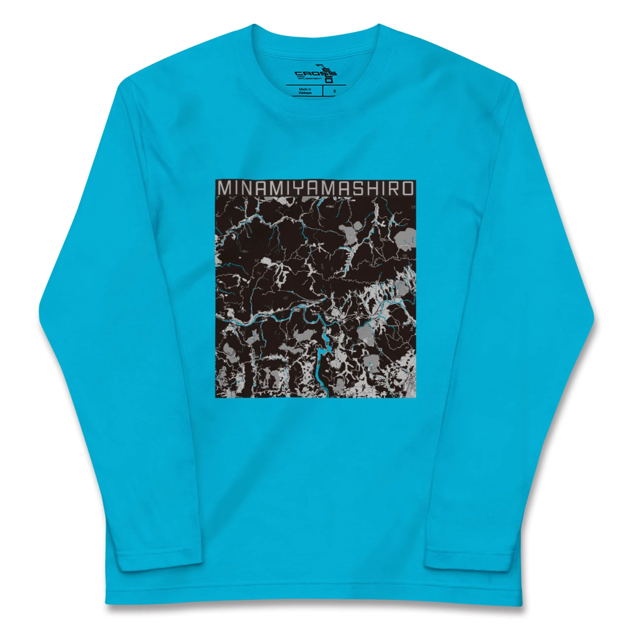 【南山城(京都府)】地図柄ロングスリーブTシャツ