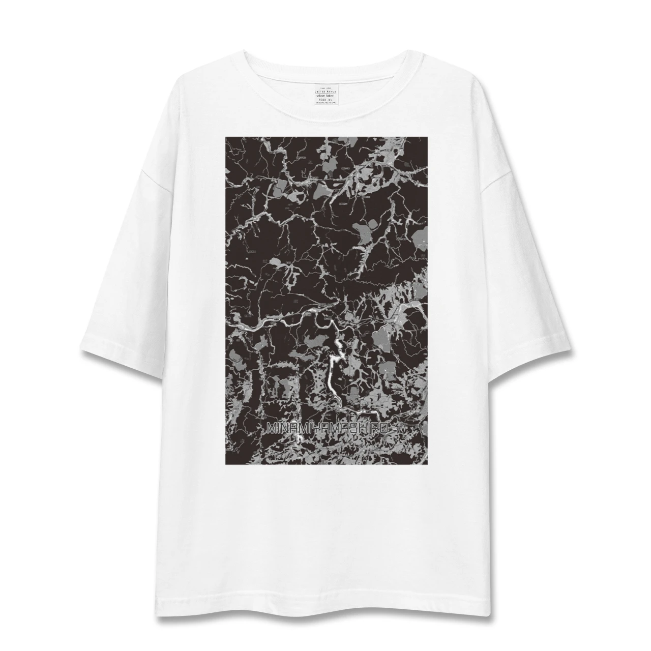 【南山城(京都府)】地図柄ビッグシルエットTシャツ