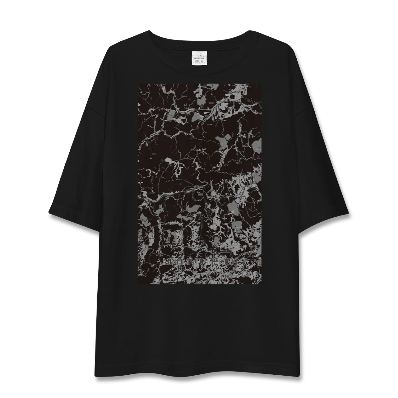 【南山城(京都府)】地図柄ビッグシルエットTシャツ