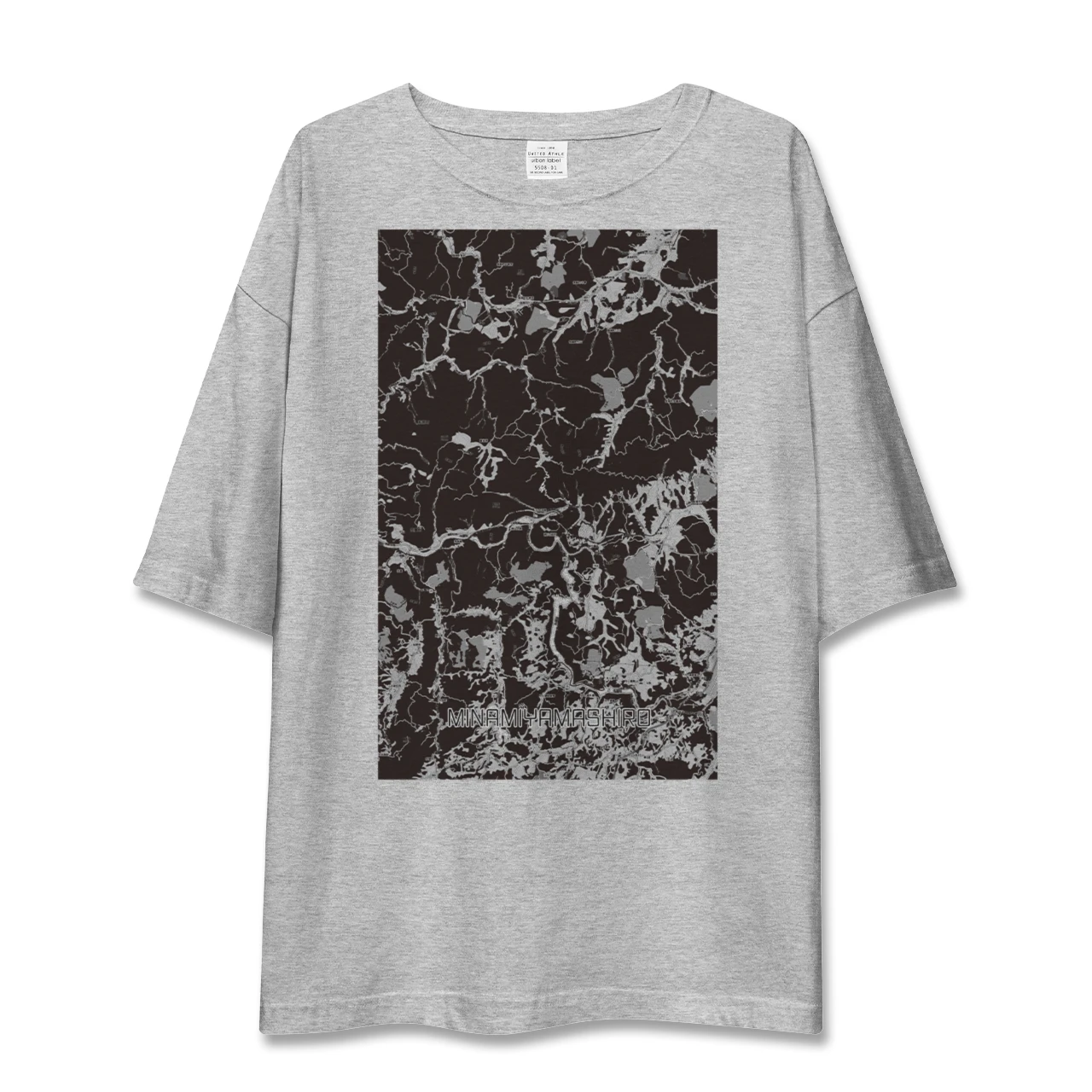 【南山城(京都府)】地図柄ビッグシルエットTシャツ