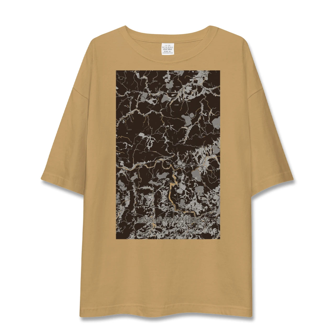 【南山城(京都府)】地図柄ビッグシルエットTシャツ