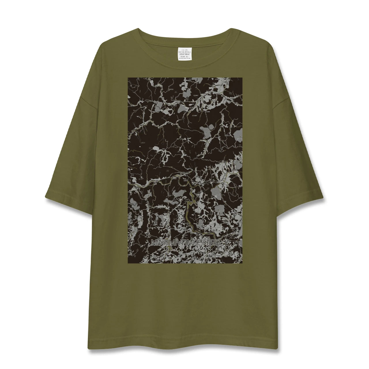 【南山城(京都府)】地図柄ビッグシルエットTシャツ