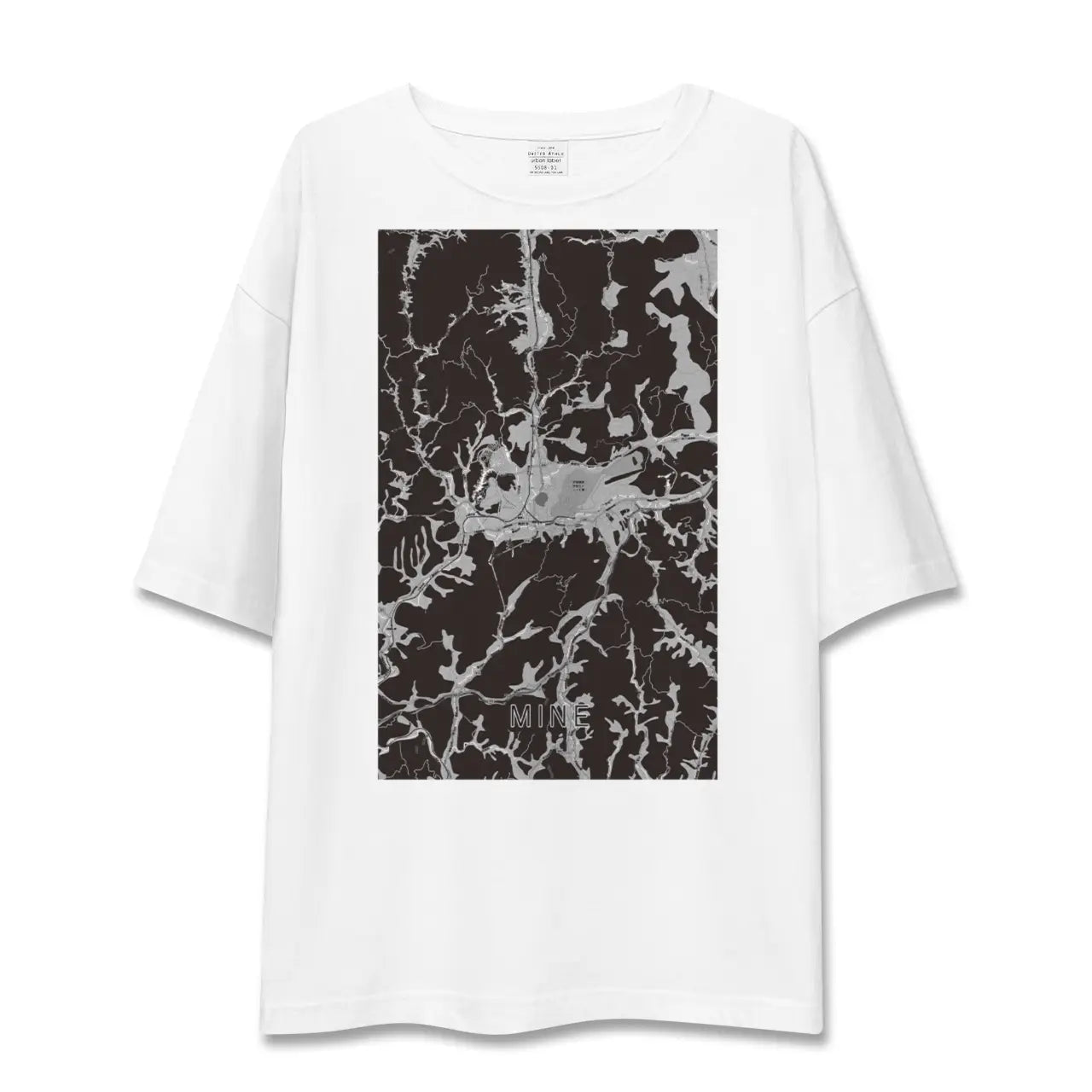 【美祢(山口県)】地図柄ビッグシルエットTシャツ