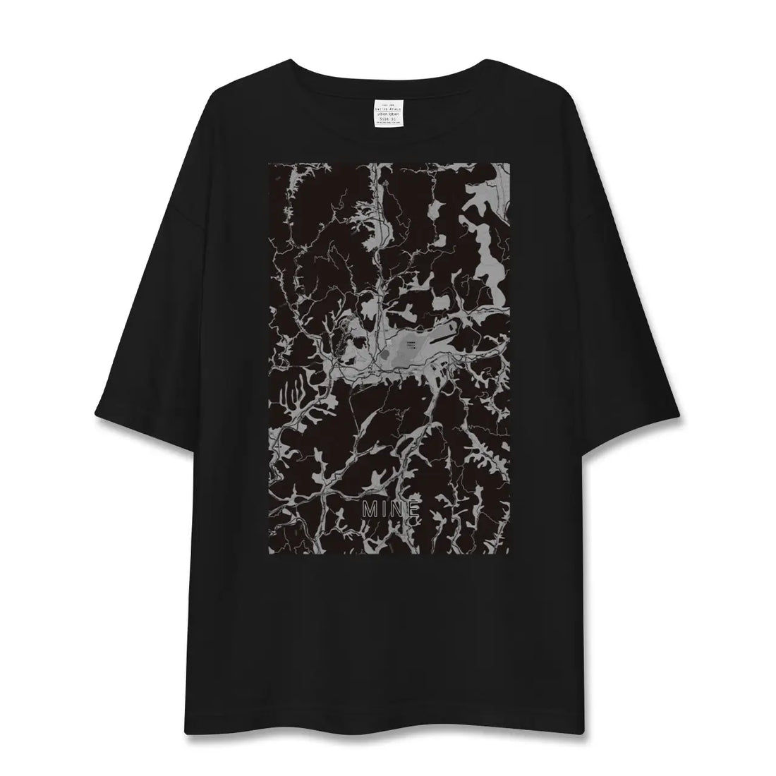 【美祢(山口県)】地図柄ビッグシルエットTシャツ