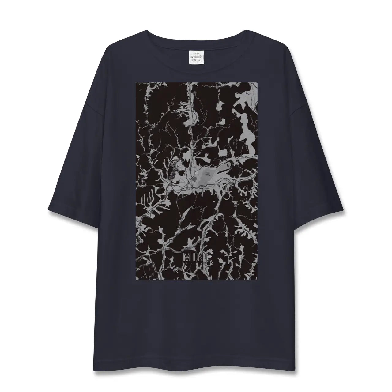 【美祢(山口県)】地図柄ビッグシルエットTシャツ