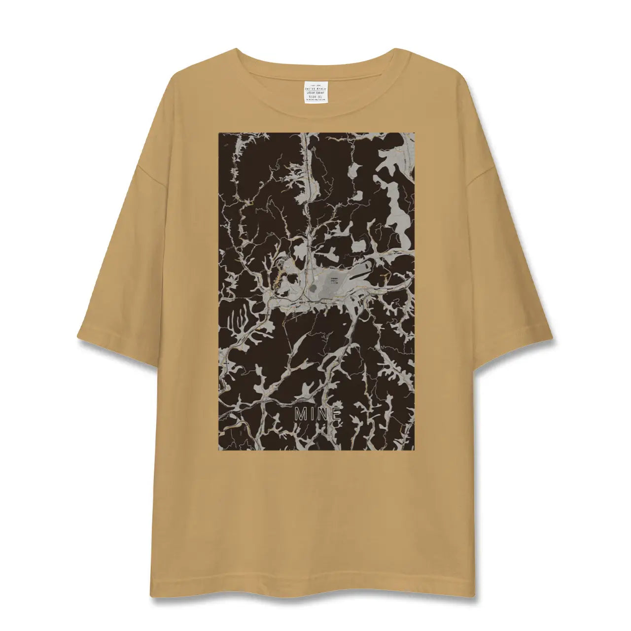 【美祢(山口県)】地図柄ビッグシルエットTシャツ