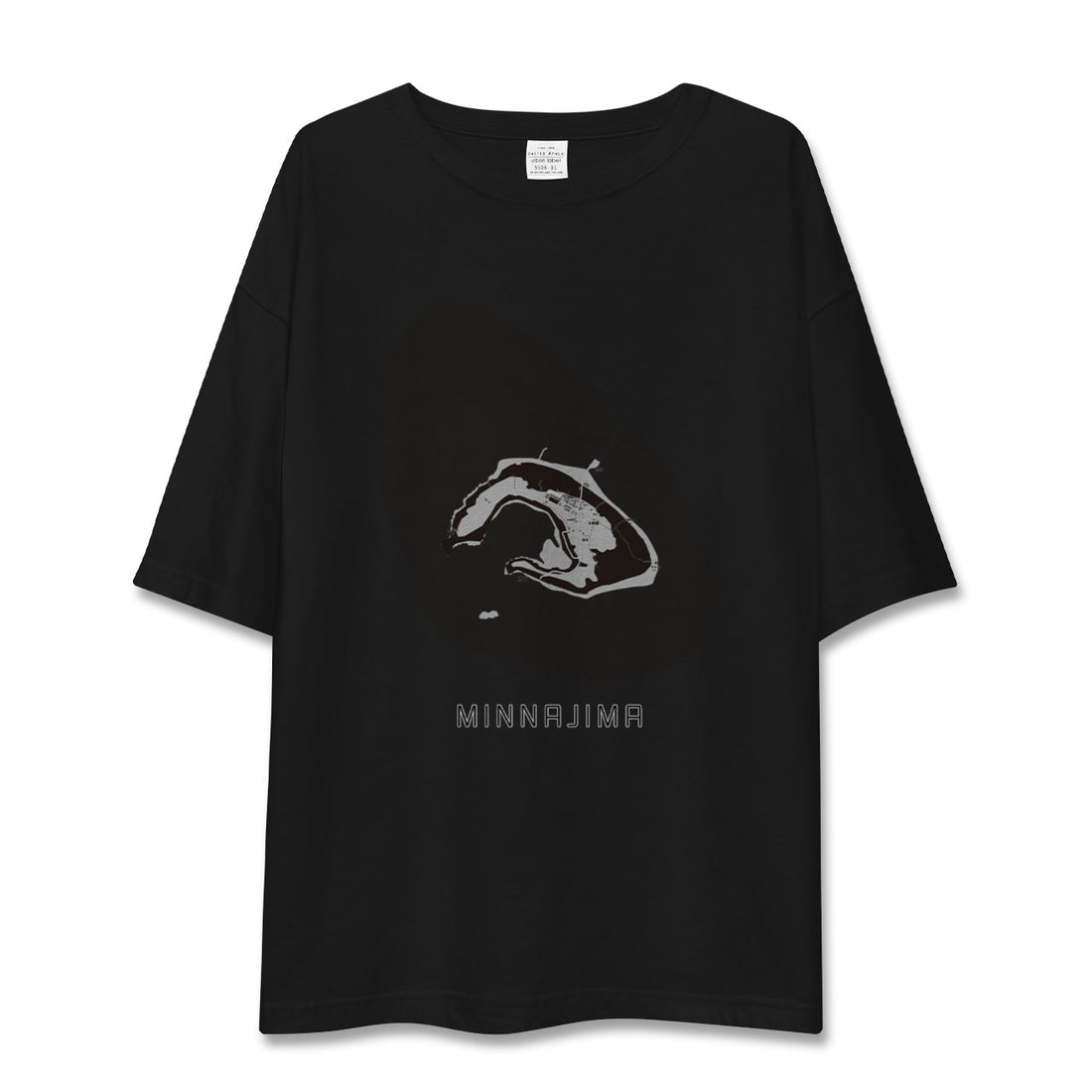 【水納島(沖縄県)】地図柄ビッグシルエットTシャツ