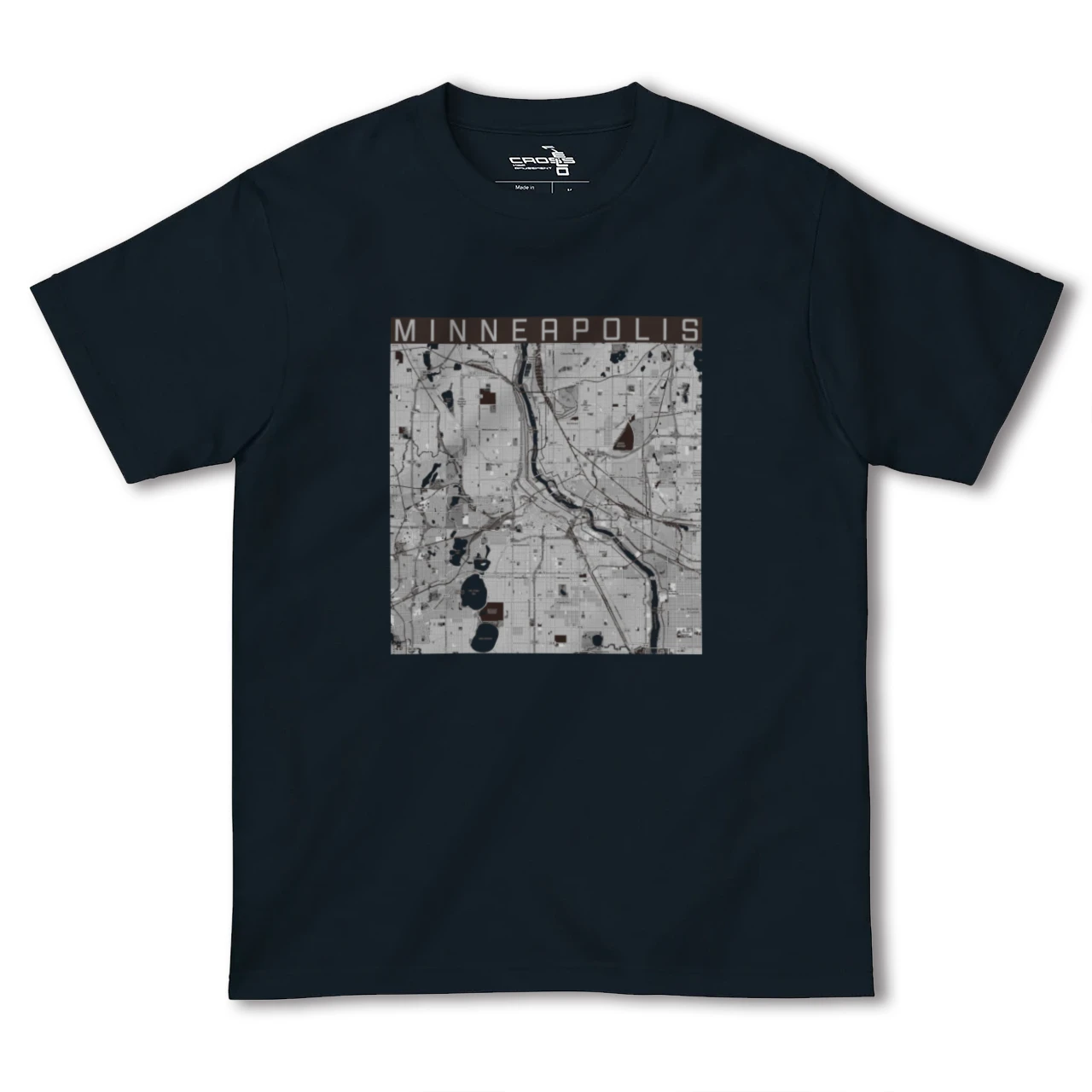 【ミネアポリス(アメリカ)】地図柄ヘビーウェイトTシャツ