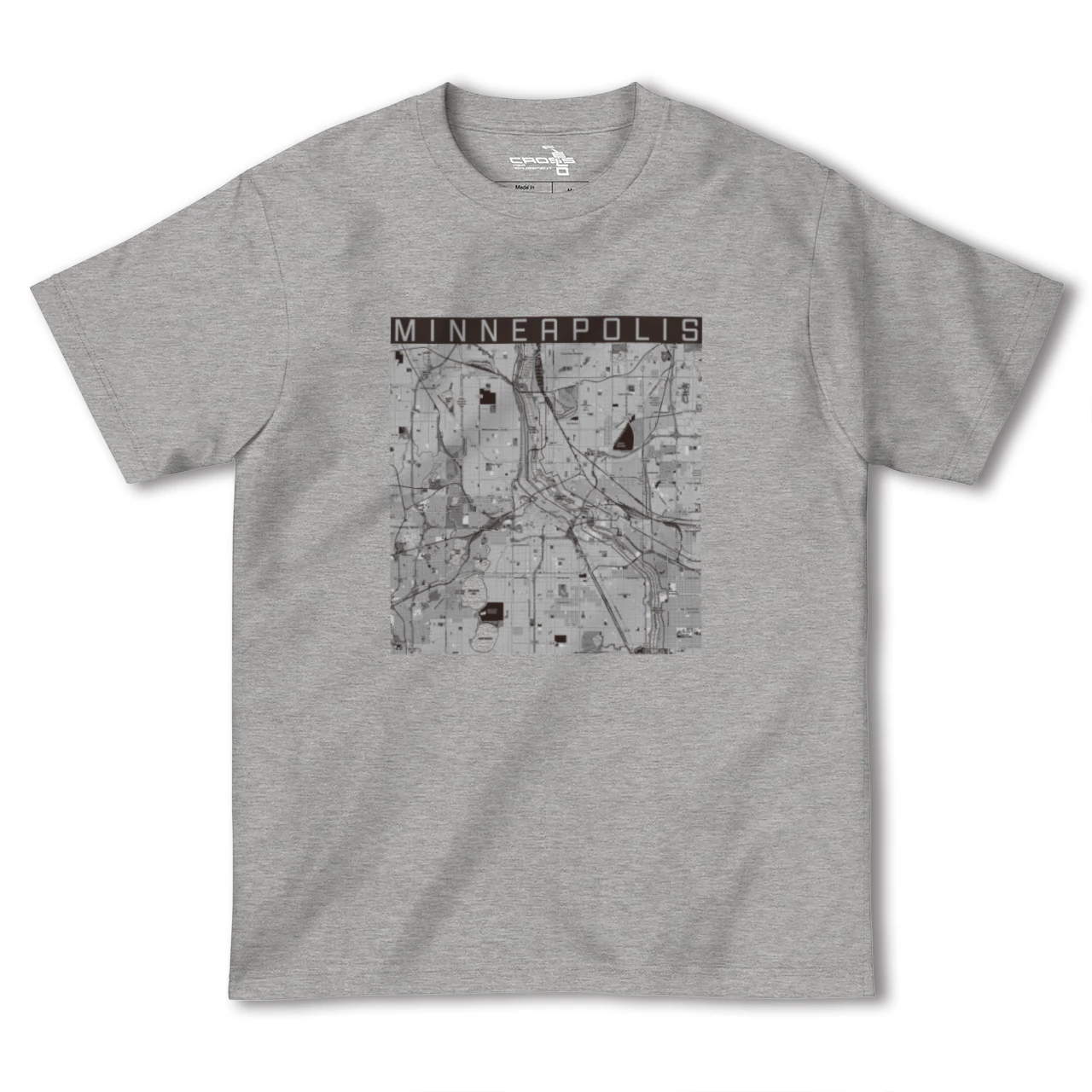 【ミネアポリス(アメリカ)】地図柄ヘビーウェイトTシャツ