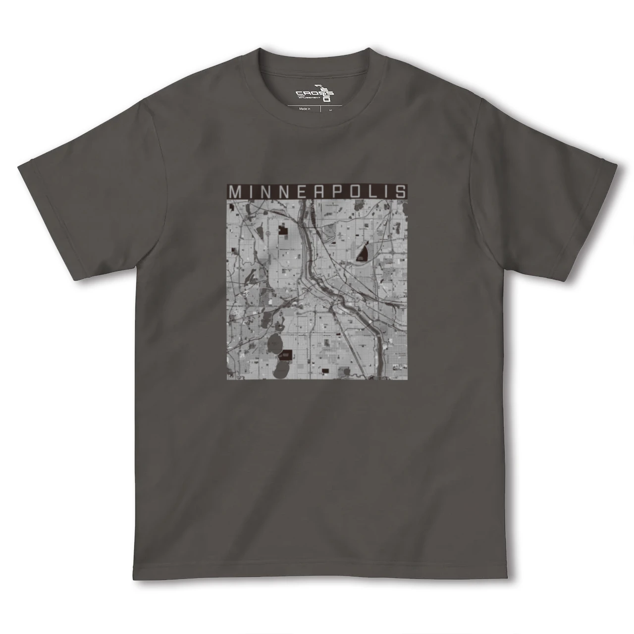 【ミネアポリス(アメリカ)】地図柄ヘビーウェイトTシャツ