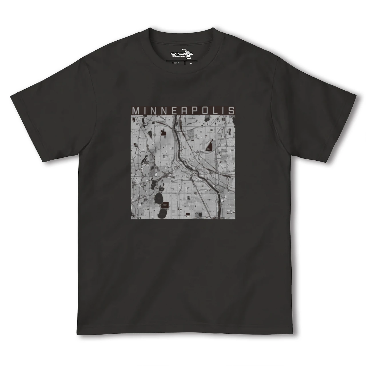 【ミネアポリス(アメリカ)】地図柄ヘビーウェイトTシャツ