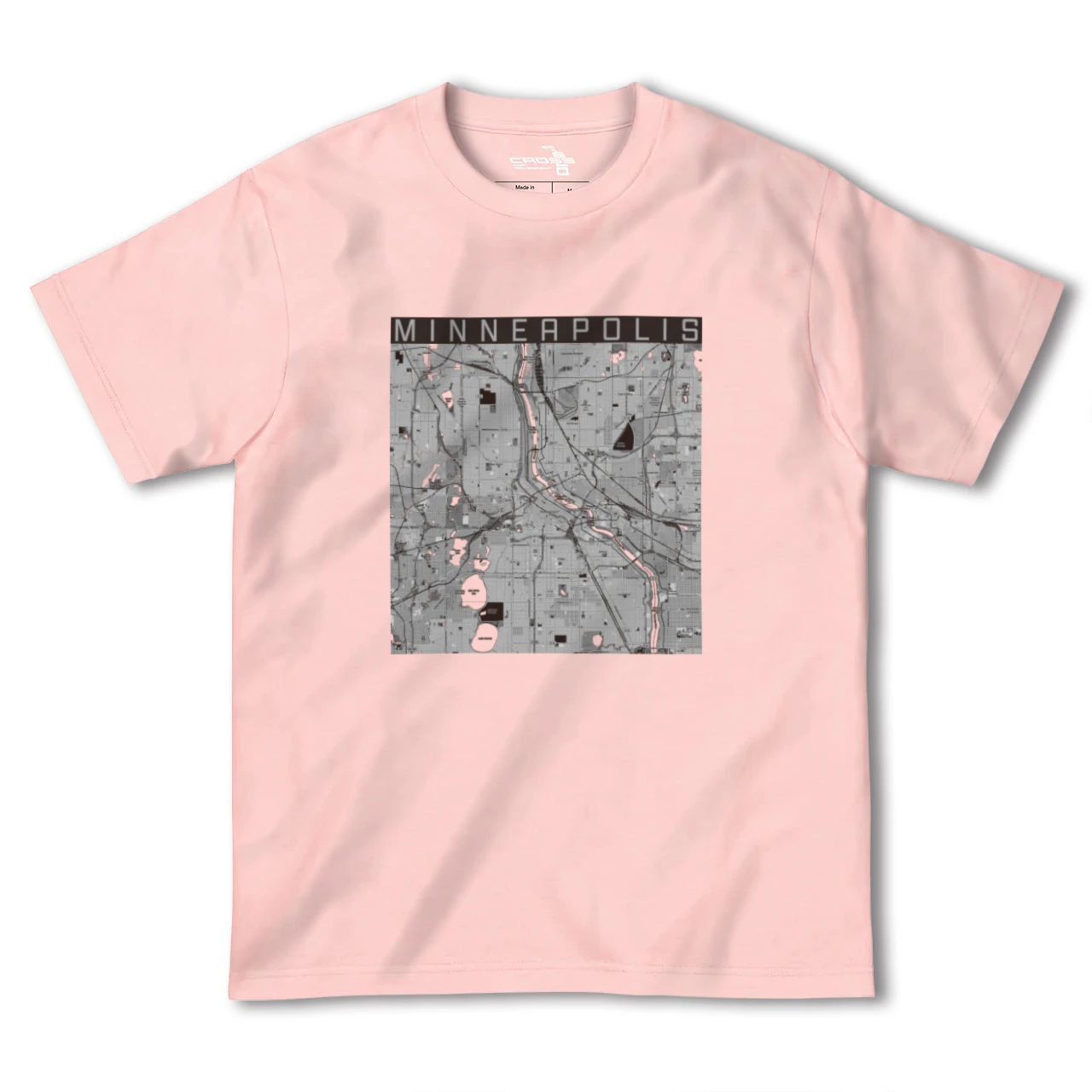 【ミネアポリス(アメリカ)】地図柄ヘビーウェイトTシャツ