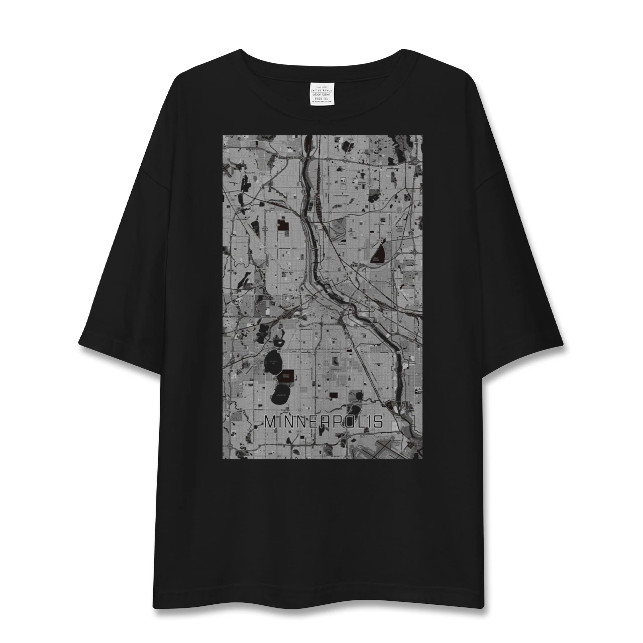 【ミネアポリス(アメリカ)】地図柄ビッグシルエットTシャツ