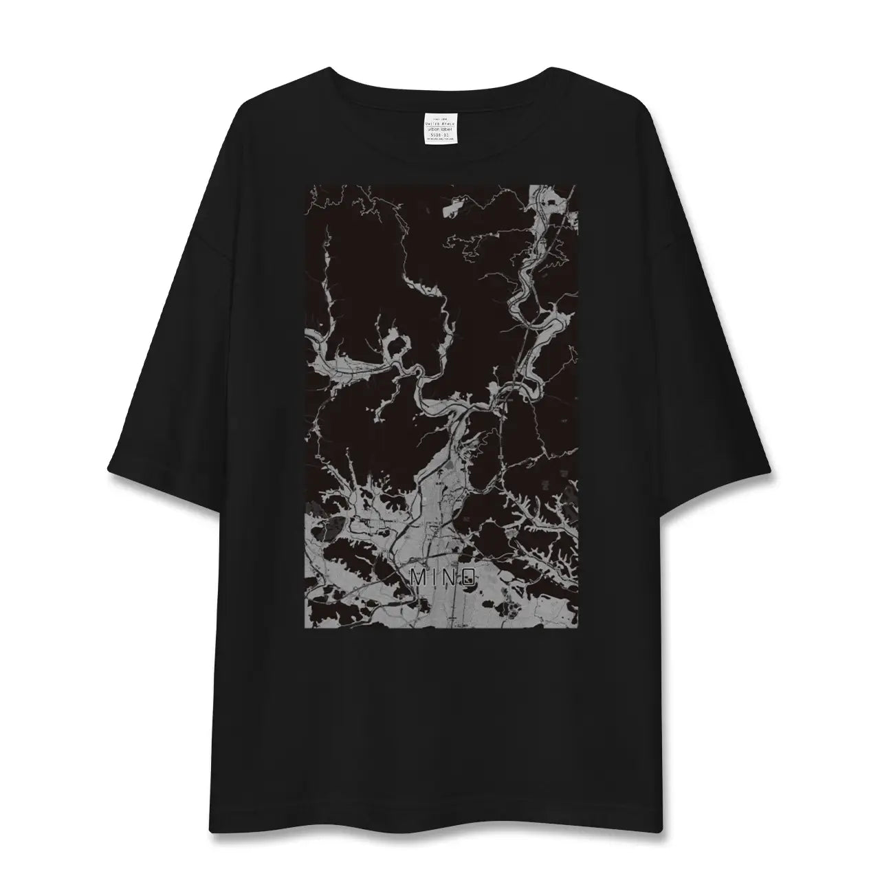 【美濃(岐阜県)】地図柄ビッグシルエットTシャツ