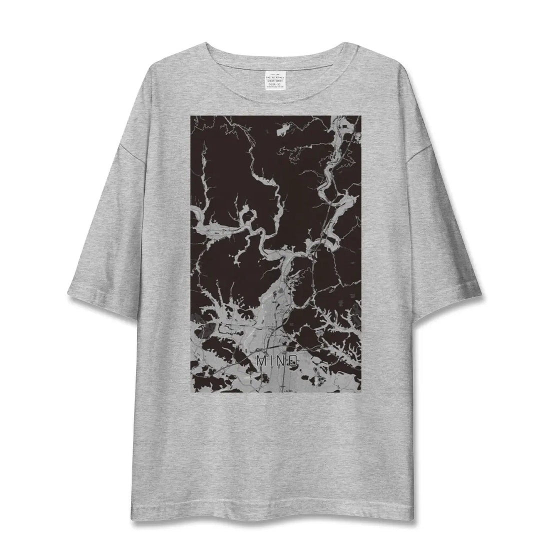 【美濃(岐阜県)】地図柄ビッグシルエットTシャツ